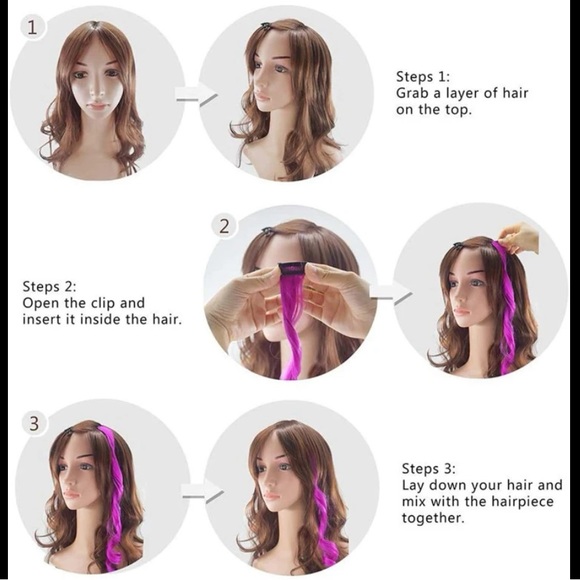 💥🆕Clip In Synthetic Hair Extensions - Picture 4 of 7